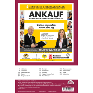 Michel cataloque Territoires d'outre-mer partie UK. 9.3 Asie centrale et Caucase du Sud