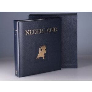Album -   Niederlande - Teil  6 - Typ Juweel - inkl. Schutzkassette und ohne Blätter - Blau - Importa (2 Löcher)