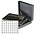 Coincase, Nera XL- 3 Trays - for 18 Euro coin sets, without capsules - Black/Winered - dimensions: 310x255x82 mm. ■ per pc.