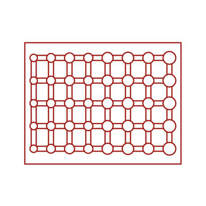 Muntencassette, Nera XL -  3 Tableaus  - voor 15 Euromunten sets in capsules