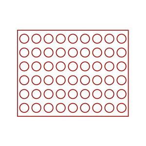Münzkassette, Nera XL - 3 Tableaus - Fach abm:  Ø 25,75 mm.  (162 Stk)