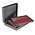Coincase, Nera XL - 3 Trays - Compartment dim:  Ø 25,75 mm.  (162 pc.)  - Black/Winered - dimensions: 310x255x82 mm. ■ per pc.