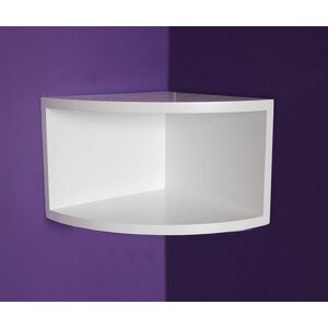 Quadro, Elegantes Eckregal Weiß - Maße: 300 x 300 x 230 mm.
