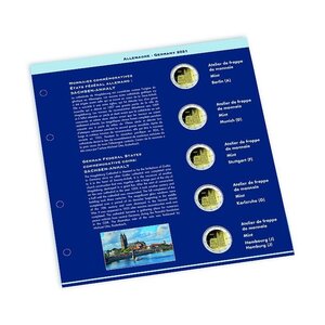 Leuchtturm, supplément NUMIS, pièces de 2 euros en langue français/anglais, année 2024