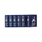 Leuchtturm, Vista Classic, Album (4 rings)  Euro coin sets (2025)  incl. slipcase - Blue - dim: 250x280x60 mm. ■ per pc.
