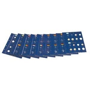 Vista Classic, Album (4 anneaux ) Jeux de pièces en Euro (2025) Avec boite de protection - Bleu - dim: 250 x 280 x 60 mm.