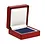 Coin Box , Elegance, Mini - Moldable foam - suitable up to Max Ø 60 mm. Mahogany color with blue interior - dim: 78 x 78 x 37 mm.