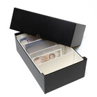 Leuchtturm, Archive box, Logic - Banknotes 177x90 mm. (500x) Black - dim: 307x205x100 mm. ■ per pc.