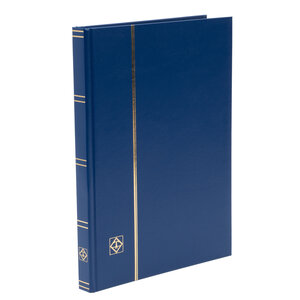 Insteekalbum A4, 32 bladzijden (Zwart) - 9 stroken - Blauw - serie Basic, Kunstleder