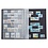 Classeur A4, 16 pages (Noir) - 9 bandes - Bleu - série Basic, Simili-cuir