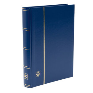 Insteekalbum A4, 64 bladzijden (Zwart) - 9 stroken - Blauw - serie Basic, Kunstleder
