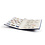 Insteekalbum A4, 16 bladzijden (Wit) - 9 stroken - Blauw - serie Basic, Kunstleder