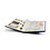 Stockalbum A4, 32 pages (White) - 9 strips - Blue - series Basic, Leatherette