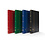Insteekalbum A4, 32 bladzijden (Wit) - 9 stroken - Rood - serie Basic, Kunstleder