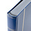 Insteekalbum A4, 64 bladzijden (Wit) - 9 stroken - Blauw - serie Basic, Kunstleder