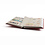 Insteekalbum A4, 64 bladzijden (Wit) - 9 stroken - Rood - serie Basic, Kunstleder