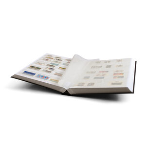 Insteekalbum A4, 64 bladzijden (Wit  met middenscheiding) - 9 stroken - Blauw