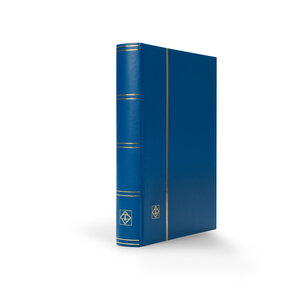 Insteekalbum A4, 64 bladzijden (Wit  met middenscheiding) - 9 stroken - Blauw