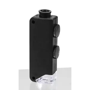 Zoom Microscope, Magnification factor 60x - 100x - with LED - Dim: 20 x 50 x 90 mm.