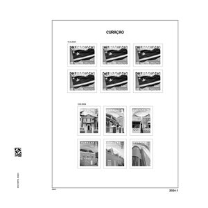 Supplément année: 2024 - Curaçao - type: DeLuxe - feuilles pour Album de base, N°: 2024 1-2, B1 (3 pcs.) - Davo (2 Trous)