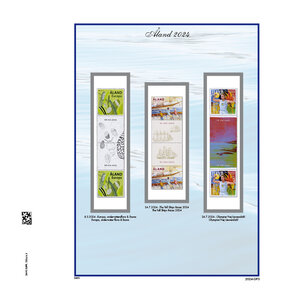 Supplément année: 2024 - Aland Güter Pairs - type: DeLuxe - feuilles pour Guter Pairs, N°: 2024 GP1-4 (4 pcs.) - Davo (2 Trous)