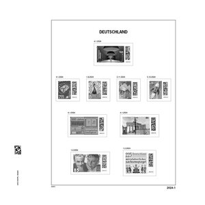 Supplement jaar: 2024 - Duitsland - type: DeLuxe - bladen voor Basisalbum, N°: 2024.1-7, B1 (8 st.) - Davo (13 Rings)