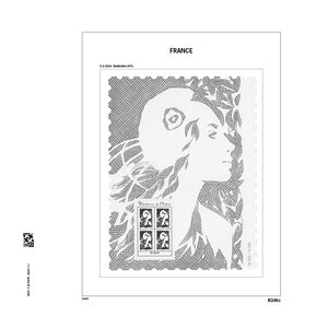 Supplément année: 2024 - France - type: DeLuxe - , N°: B246c-B250a, b (3 pcs.) - Davo (2 Trous)