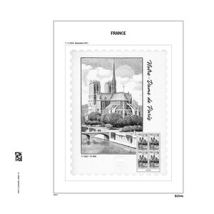 Supplement jaar: 2024 - Frankrijk - type: DeLuxe - , N°: B254a-b, B256a (Notre Dame de Paris, PhilaGeida 2025, Portraits de Philatelistes) (3 st.) - Davo (2 Gats)
