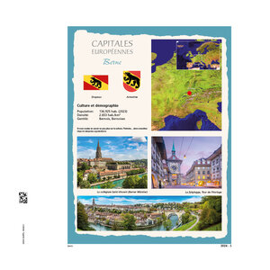 Supplement year: 2024 - European capitals - type: DeLuxe - sheets for Basic album, N°: 2024-1-2024-2 (Bern) (2 pcs.) - Davo (2 Holes)