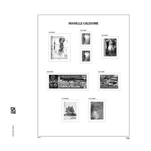Supplement year: 2024 - New Caledonia - type: DeLuxe - sheets for Basic album, N°: 110-B48, CO1 (3 pcs.) - Davo (2 Holes)