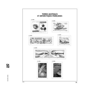 Supplement jaar: 2024 - Frans Antartika (TAAF) - type: DeLuxe - bladen voor Basisalbum, N°: 91-92, B74-B77 (6 st.) - Davo (2 Gats)