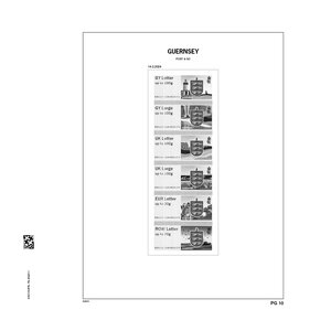 Nachtrag Jahr: 2024 - Guernsey - Typ: DeLuxe - Blatt für Basisalbum, N°: PG10- (1 Stk.) - Davo (2 Löcher)