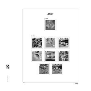 Nachtrag Jahr: 2024 - Jersey - Typ: DeLuxe - Blätter für Basisalbum, N°: J225-232, JB127-133, PG11 (16 Stk.) - Davo (2 Löcher)