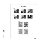 Supplement year: 2024 - Isle of Man - type: DeLuxe - sheets for Basic album, N°: M208-215, PG12-13 (10 pcs.) - Davo (2 Holes)