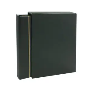 Album Favorit (Skai), excl. feuilles et sans boite de protection - Vert cèdre - 14 Anneaux - Dim: 305 x 315 x 50 mm