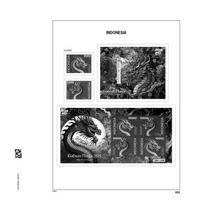 Supplement jaar: 2024 - Indonesië - type: DeLuxe - bladen voor Basisalbum, N°: 425-437 (13 st.) - Davo (2 Gats)