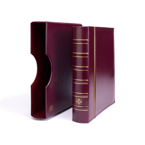 Grande Classic, Album (4 Ringe) ohne inhalt - inkl. Schutzkassette - Rot - Abm: 295 x 335 x 70 mm.