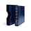 Album Grande (Classic), incl. boite de protection et sans feuilles - Bleu - 4 Anneaux - Dim: 280 x 325 x 60 mm
