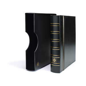 Album Grande (Classic), incl. cassette en zonder bladen - Zwart - 4 Rings - Afm: 280 x 325 x 60 mm
