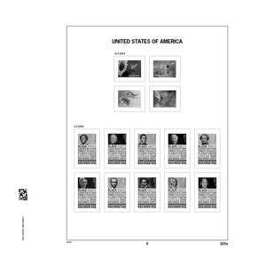 Supplement year: 2024 - United States - type: DeLuxe - sheets for Stamps from Pairs, N°: 325a-326a, 327a, 328a, 329a, 329b, 330a (7 pcs.) - Davo (2 Holes)
