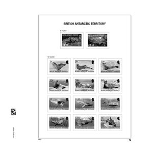 Nachtrag Jahr: 2024 - Britisches Antarktis-Territorium (Falkland B.A.T.) - Typ: DeLuxe - Blätter für Basisalbum, N°: 72-73, B37 (3 Stk.) - Davo (2 Löcher)