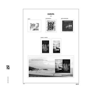 Supplement jaar: 2024 - Europa, Meelopers - type: DeLuxe - blad voor Basisalbum, N°: A137- (1 st.) - Davo (2 Gats)