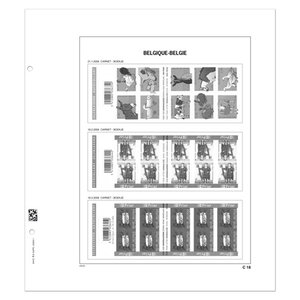 Supplement periode: 1989-2013 -  België Postzegelboekjes - bladen voor Postzegelboekjes, nr's: CN1-20 (20 st.) - Davo, DeLuxe voordrukbladen