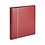 Album Elegant (Leder), excl. sheets and without slipcase - Wine red - 18 Rings - Dim: 305 x 317 x 50 mm