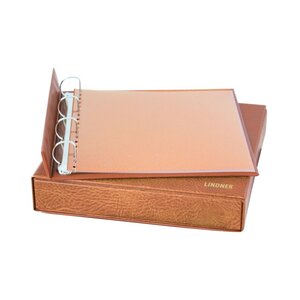 Album ECO (1100), incl. boite de protection et sans feuilles - Marron clair - 4 Anneaux - Dim: 315 x 320 x 65 mm