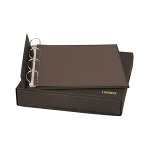 Album ECO (1100), incl. cassette en zonder bladen - Zwart - 4 Rings - Afm: 315 x 320 x 65 mm