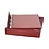 Album ECO (1100), incl. boite de protection et sans feuilles - Rouge vin - 4 Anneaux - Dim: 315 x 320 x 65 mm
