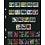 Insteekbladen - 6 vaks indeling: 190 x 36 mm - Multi Collect (1316) -  - Zwart - 4 Rings