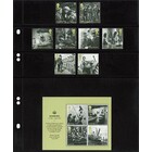 Feuilles de pochettes - 4 compartiment(s): 190 x 36/36/36/122 mm - Multi Collect (1319) - Noir - 4 Anneaux ■ par 10 pcs.