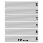 Insteekbladen - 6 vaks indeling: 190 x 36 mm - Multi Collect (1326) - Transparant - 4 Rings ■ per 10 stuks